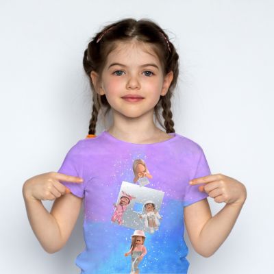 ROBLOX Print Kids Girls Round Neck T-Shirt  Casual Shirt Top