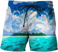 Funny Art 3d Printing Mens Surf Trunks Shorts Pants Mens Running Sports Pants