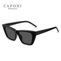 CAPONI Cat Eye Womens Sunglasses Fashion Tendy Eyewear Polarized Anti Uv Ray Vintage Design Travel Female Sun Glasses CP1976