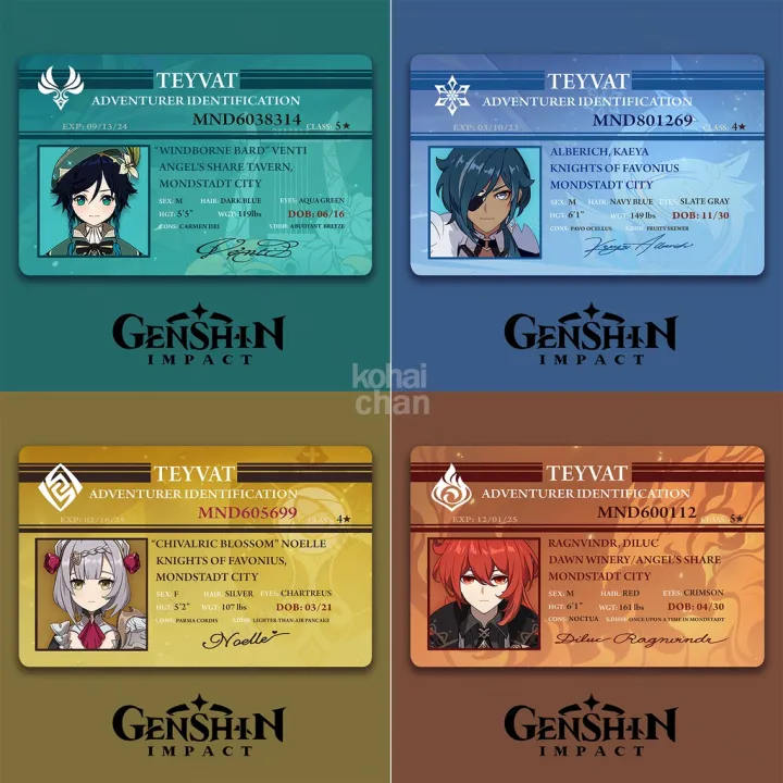 Genshin Id Card