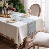 Small antependium fabric and linen fresh light contracted high-end luxury rectangular house dining cloth tea