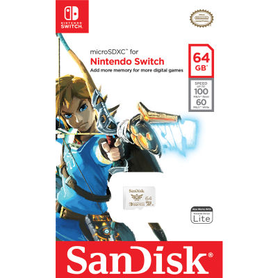 SanDisk microSDXC for the Nintendo Switch 64GB (SDSQXAT-064G-GN3ZN) Memory เมมโมรี่ Game Nintendo Switch Lifetime Warranty