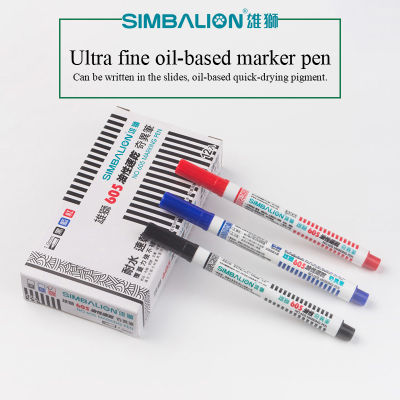 Simbalion 1.0mm Quick Dry Fiber Pen Head Marker Pen Water Resistant Fine Word Oily Ink Mark Pen Hook Line Pen