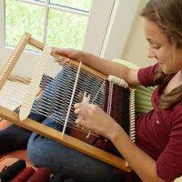 DIY WoodenKnitting Machine WeavingFrame DIY Knitted Toys Wool WeavingHandcraft Household Wooden Knitting Tools