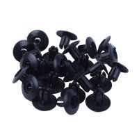 50 Pcs Plastic Push in Bumper Fender Door Rivets Clip 8mm Hole Black