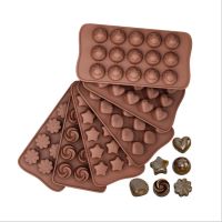 Creativity silicone chocolate fructose cake baking mold pudding ice grid candy shaping silicone mold smiley heart animal