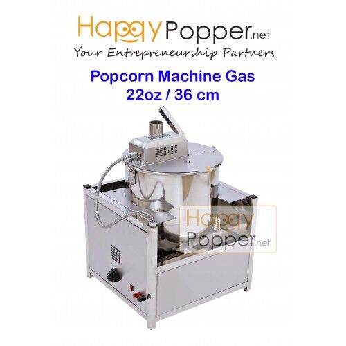Happypopper Commercial Gas Pop corn Popcorn Machine Maker 22oz 22 oz