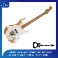 กีตาร์ Charvel Henrik Danhage Signature Pro-Mod So-Cal Style 1 HS FR M, White Relic | Strings Shop