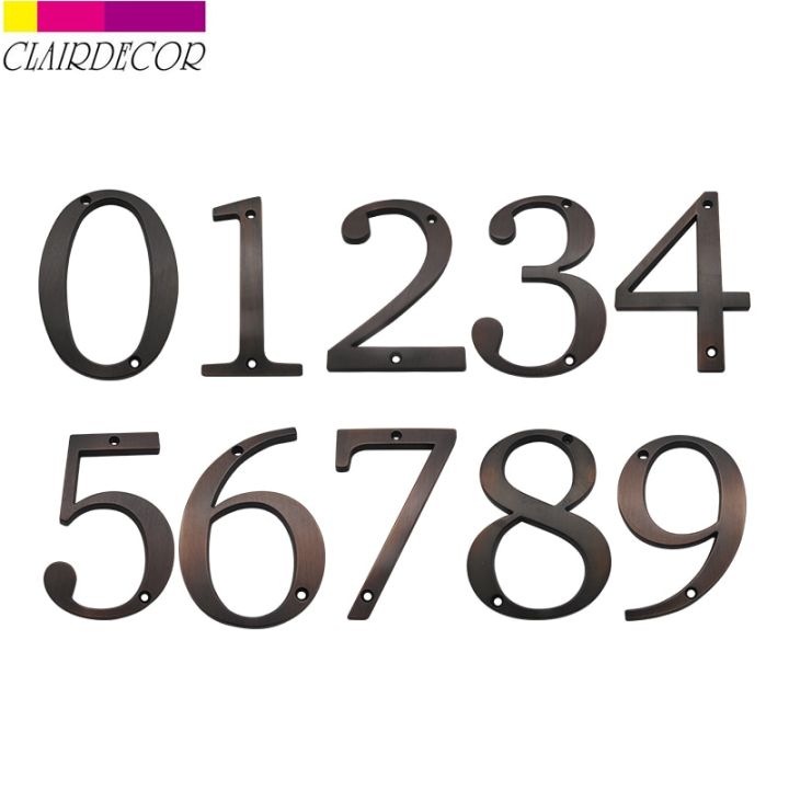 ที่อยู่ประตูบ้านบรอนซ์แก่101มม-บ้าน-er-สกรูล้อแม็กสังกะสีติดประตูบานใหญ่เครื่องหมายที่อยู่5