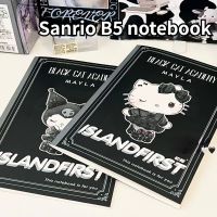 ☄ Kawaii Sanrio Hello Kitty My Melody Kuromi Cinnamoroll B5 Notebook Dark Series Anime Character Notebook Student Study Stationery