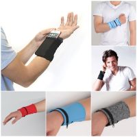 Mini Men Women Wrist Wallet Pouch Band Fitness Sports Zipper Wristband Running Gym Cycling Safe Coin Purse Cotton Wrist Bag New