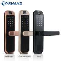 Biometric Electronic Door Lock Smart Fingerprint, Code,Card, Key Touch Screen Digital Password Lock for home