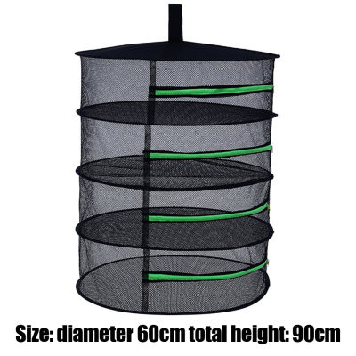468 Layers Drying Net for Herbs Hanging Basket Folding Dry Rack Herb Buds Beans Dryer Mesh Bag for Flowers Plants Organizer