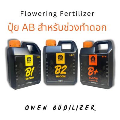 ปุ๋ย AB สำหรับทำดอก ธาตุอาหารครบ เข้มข้น ปุ๋ยกัญ ไฮโดร โคโค่ เกรดพรีเมี่ยม Flowering สร้างดอก 1ลิตร เร่งดอก เสริมกลิ่น เพิ่มไตรโครม ฉีดพ่น