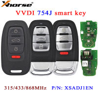 Oibwye Xhorse Keyless Go P/n: 754J VDI สมาร์ท Mobil Remote Control ที่ห้อยกุญแจสำหรับ A6L Audi Q5 A4L A8L 315MHz 433MHz 868MHz XSADJ1EN