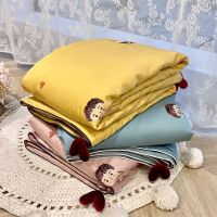 Little sweetheart cute air-conditioning quilt thin summer double-sided tencel summer cool quilt ice silk naked sleeping single and double quilt machine washable Summer cool quilt air-conditioned