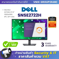 SNSE2722H DELL Monitor E2722H 27.0" 1920x1080 IPS  DP+VGA By Vnix Group