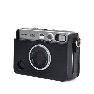 กระเป๋าใส่หนัง PU สไตล์เรโทรฟิล์มโพลารอยด์มินิ EVO แบบกระเป๋าเคสใส่กล้องสำหรับการถ่ายภาพดิจิตอลเคสหนัง