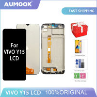 พร้อมกรอบสำหรับหน้าจอ LCD ของ Vivo Y15อะไหล่ชุดประกอบดิจิไทเซอร์แบบสัมผัส