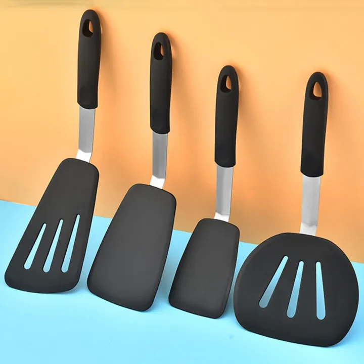 OKDEALS01 Egg Flexible Heat Resistant Pancake Flipper Silicone Cooking
