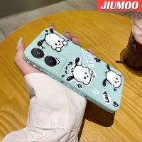 JIUMOO เคสสำหรับ VIVO Y35 5G Y56 5G เคสลายการ์ตูน Pochacco ลูกสุนัขสร้างสรรค์เคสโทรศัพท์ดีไซน์ใหม่บางป้องกันขอบสี่เหลี่ยมเคสนิ่มเคสปลอกซิลิโคนกันกระแทก