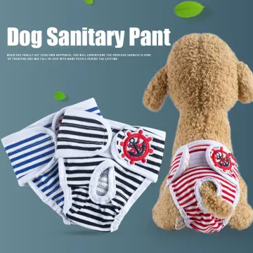Pet Sanitary Pants Adjustable Band Menstruation Shorts Washable