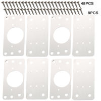 8pcs บานพับซ่อมแผ่นติดตั้งง่าย 48 สกรูตู้ชั้นวางมุมประตูห้องครัวเฟอร์นิเจอร์สแตนเลส-dvxdbvgbfgnbxnxg
