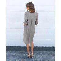 Women Chiffon Ladies Casual Loose Dress