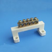 【CW】 Terminal Block line Ground wire 5 bit Earthing Bar Wiring row  7x11 hole 5pcs