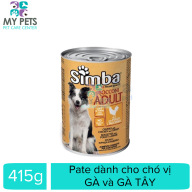 Thức Ăn Pate SIMBA nhập khẩu Ý Hương Vị Thịt Gà Tây dành cho chó - lon 415g thumbnail
