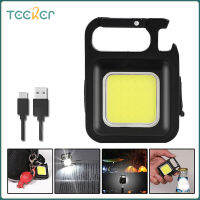 Teeker 500 Lumens มินิไฟ LED ทำงานแบบพกพาพ็อกเก็ตไฟฉาย USB ชาร์จไฟที่สำคัญโคมไฟตั้งแคมป์นอกเดินป่าซังโคมไฟ