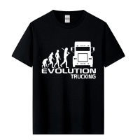 Brand Clothing EVOLUTION TRUCKING Truck Driver Cab Gift Ideas Funny T Shirt Men Cotton Short Sleeve T-shirt Top Camiseta Pipe Fittings Accessories