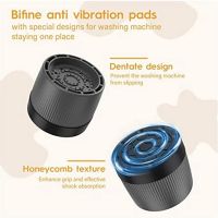 4Pcs Washing Machine Feet Pads Anti Vibration Pads Adjustable Anti-Vibration Shockproof Cushion Fixer Base Heightening Bracket Support