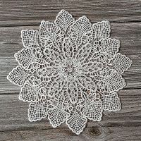 ▽❣☢ Lace Placemat Cup Coaster Mug Kitchen Wedding Table Place Mat Cloth Lace Crochet Tea Coffee Doily Handmade Pad