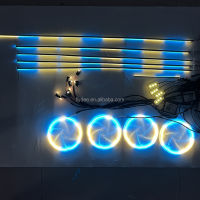 22 In 1 Car Interior Ambient Light Led RGB Car Acrylic Guide Fiber Optic Strip Symphony Decoration Atmosphere Lamp Universal