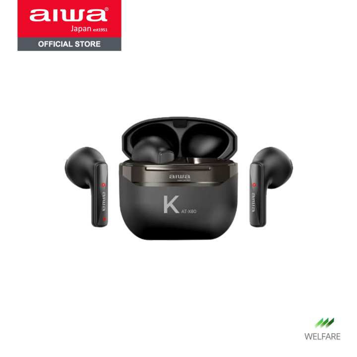 aiwa-at-x80k-tws-bluetooth-earphones-หูฟังไร้สายแบบอินเอียร์-น้ำหนักเบา-กันน้ำระดับ-ipx4