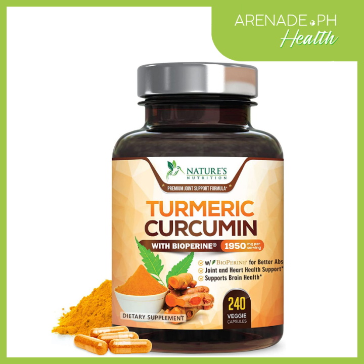 Nature's Nutrition | Turmeric Curcumin With Bioperine (1950mg) Diet ...