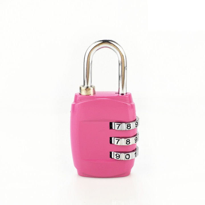 กระเป๋าเดินทางเหล็กด้วยรหัสผ่าน3รหัสกุญแจตัวล็อคแป้นหมุนกระเป๋า