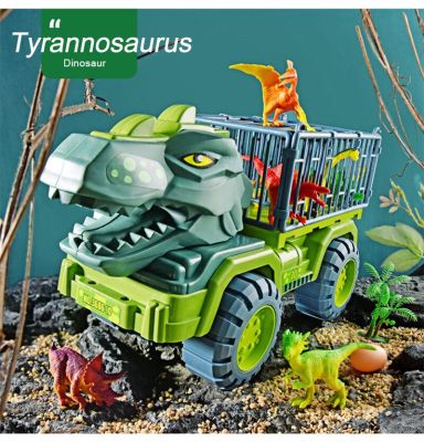 Trucks Tyrannosaurus Dinosaur Triceratops Figure Excavators Engineering Monster