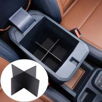 ABS Black Car Central Control Armrest Box Storage Internal Sorting Partition Fit For Ford Maverick 2022 Auto Accessories
