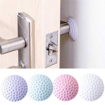 Silicone Door Stopper Knob Crash Silicone Pad Anti-Collision Mute Doorknob Guard Round Buffer Handle Stopper Wall For Kitchen Door Hardware Locks