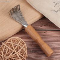 ☌❀ 1PCS Wooden Comb Cleaner Delicate Cleaning Removable Hair Brush Comb Cleaner Tool Handle Embeded Tool Broken Hair Cleaner