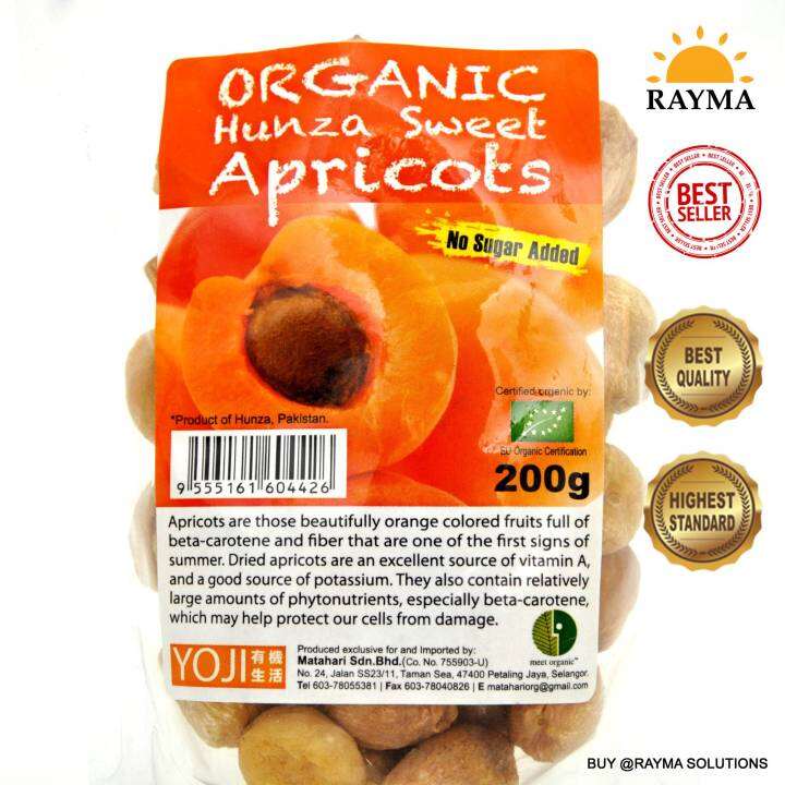 MH FOOD Organic Hunza Sweet Apricot 200g Lazada