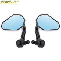 ZORBYZ ใหม่สีดำเพชรอลูมิเนียมมือจับปลายกระจกมองข้างสำหรับ Yamaha XSR700 XSR900 XJ6 FZ1 FZ6 FZ07 FZ09 FZ10 MT07 MT09 MT10