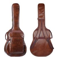 40 41inch PU Leather Classical Acoustic Guitar Bag Ballad Guitar Bag Carry Guitar Case Backpack