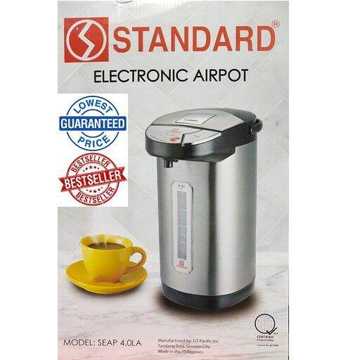 Standard 4.0 Liter Stainless Electric Airpot (SEAP4.0LA) Lazada PH