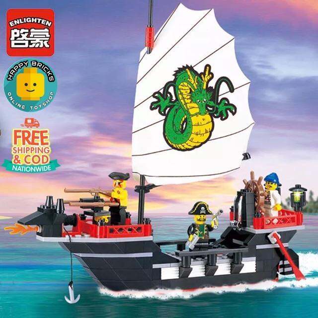 lego ENLIGHTEN 301 Pirate Ship Building Blocks Set | Lazada PH