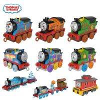 รถโลหะแบบกดสำหรับเด็กผู้ชายรถแทรคเตอร์สีรุ้งบรูโน่เพอร์ซี่ Thomas And Friends ของแท้