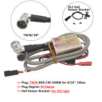 Rcexl Single and Twin Ignition CDI CM6-10mm 90 or 120 Degree Spark Plug Special for DLE Gas Petrol Engine