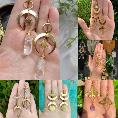 【YP】 Fashion Star Earrings Big Hollowed  Boho Celestial Witchy Metaphysical Jewelry